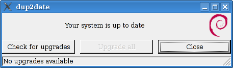 dup2date system up to date